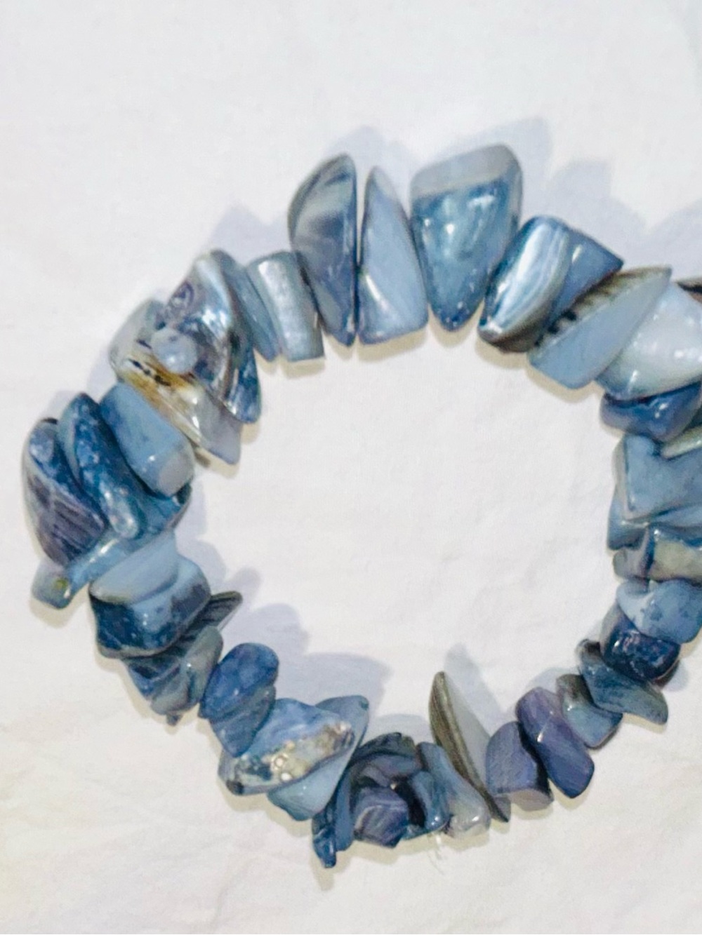 Blue Chip Stone Stretch Bracelet - Women's Jewelry